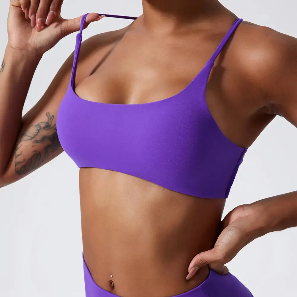 Sports Bra with Slim Straps
