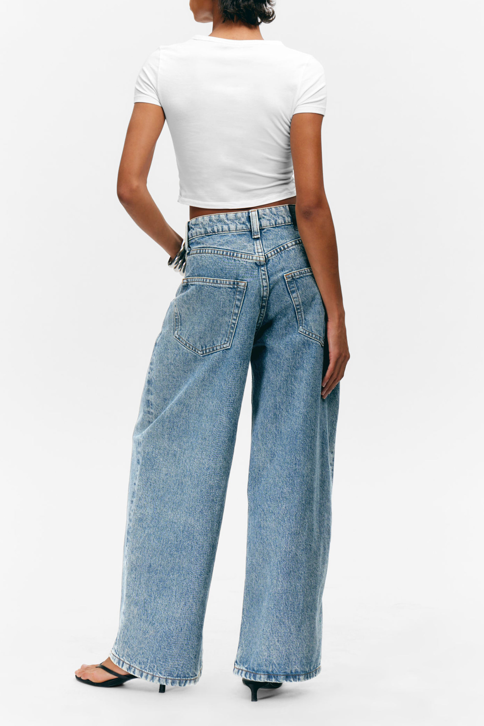 Low Rise Wide Leg Jeans