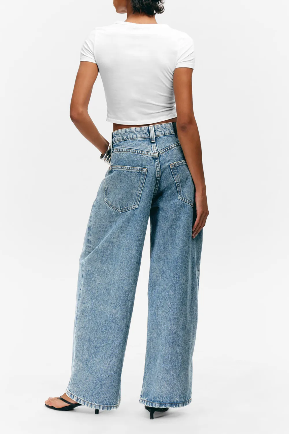 Low Rise Wide Leg Jeans