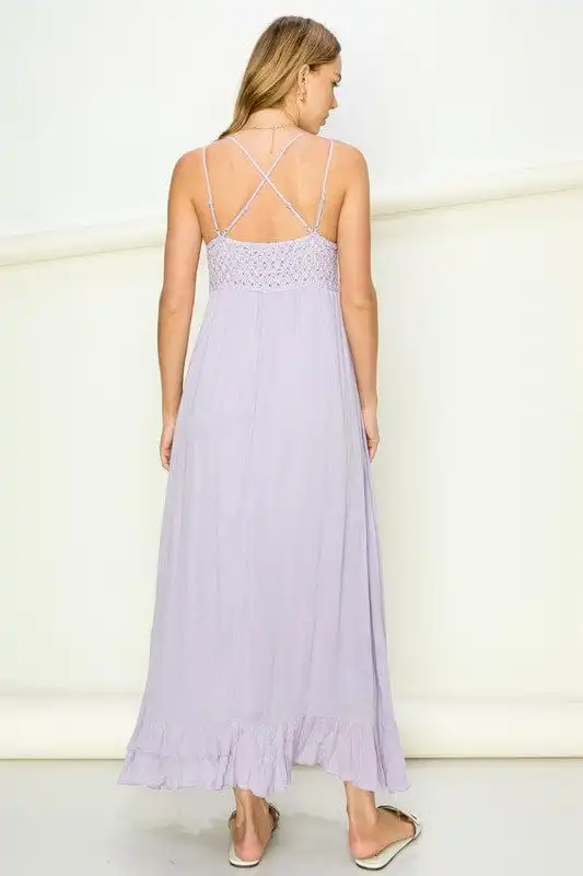 ??GYPSY FOX-HYFVE-Bustier Lace Maxi Dress