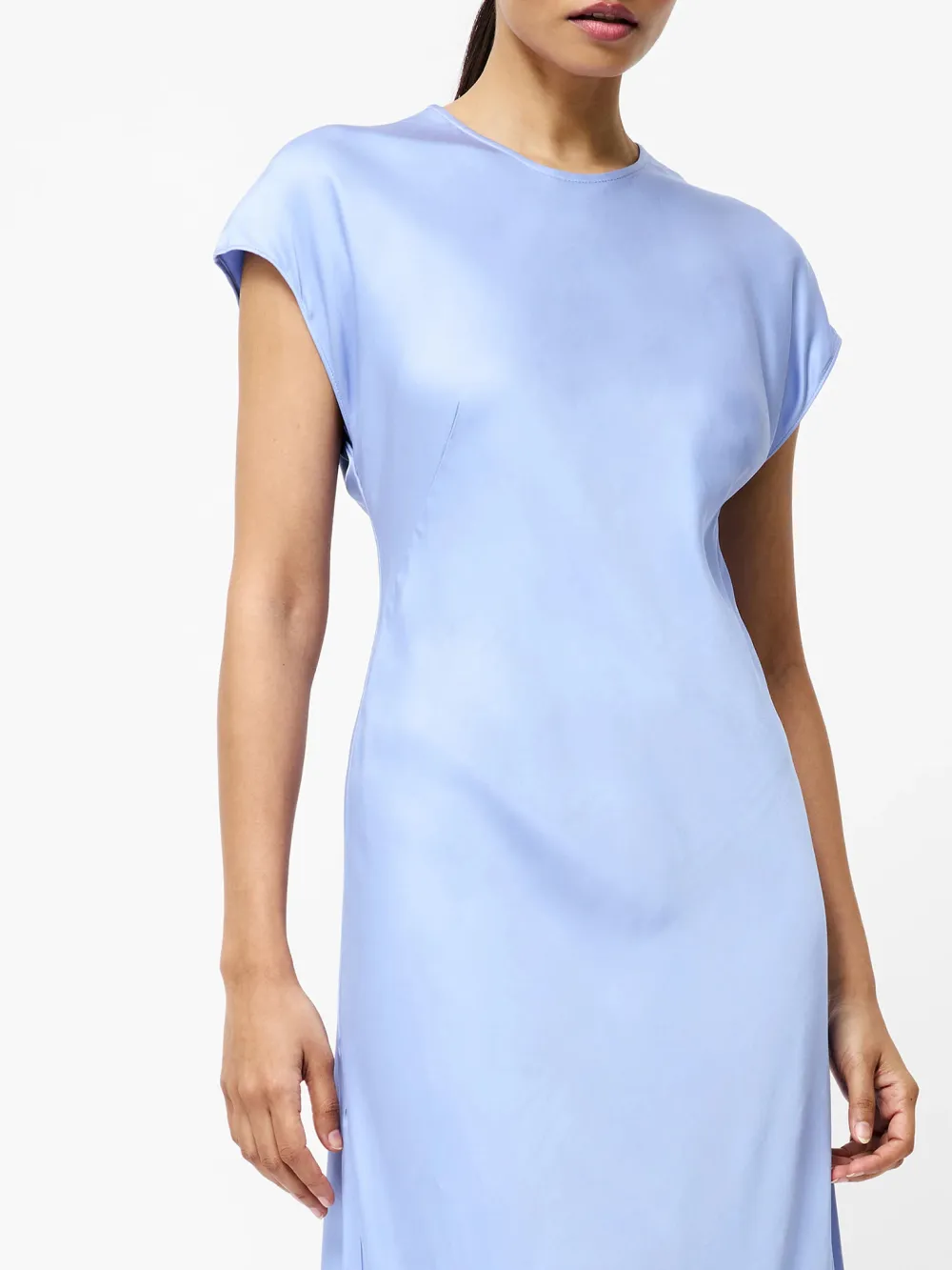 Exquisite Solid Color Elegant Satin Dress