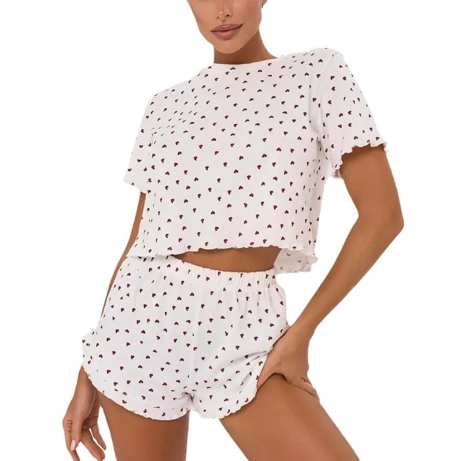 Cotton Short Sleeve Pajama Set