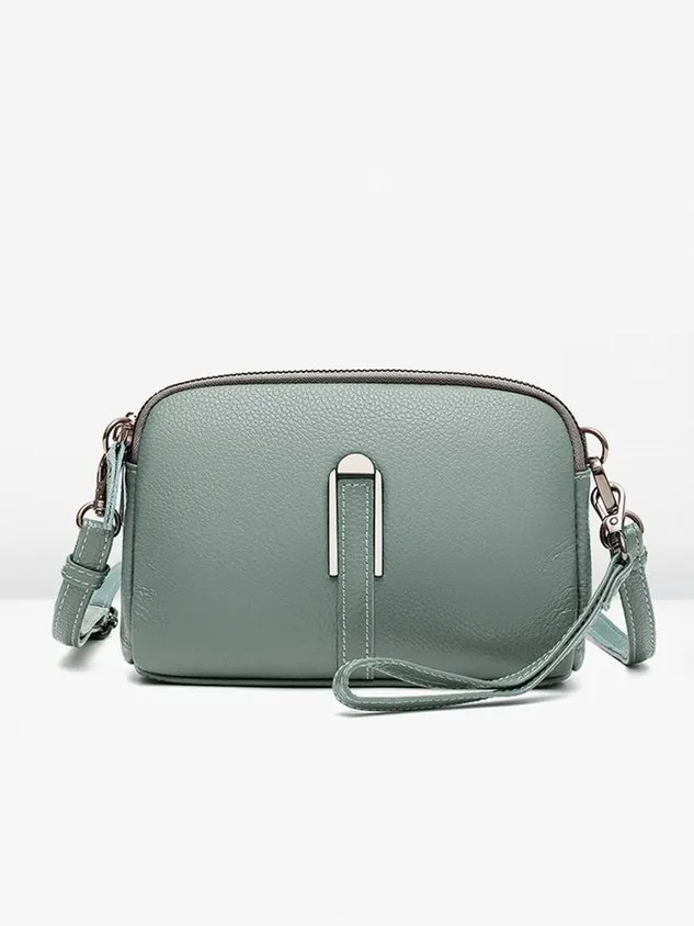 Urban Casual Leather Crossbody Bag