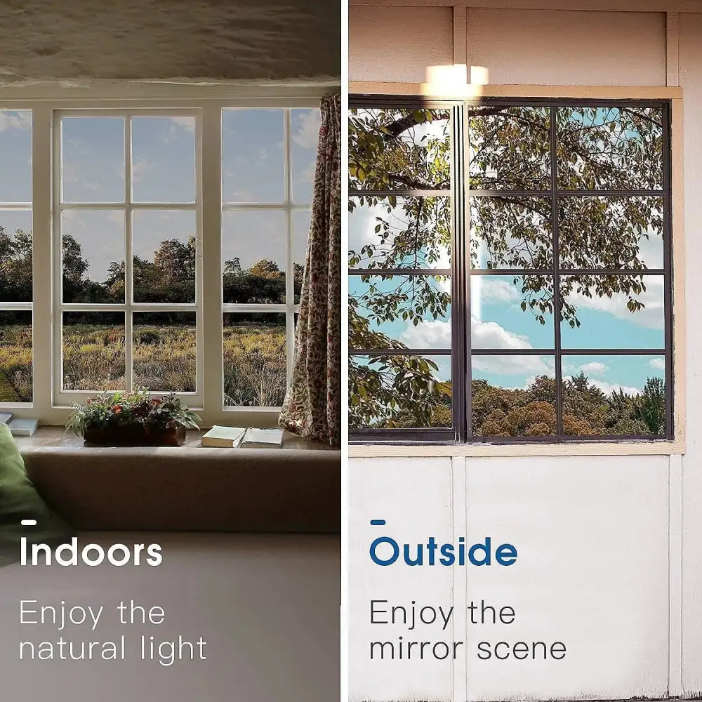 Anti-Peeping One-Way Window Film, Sun Block Privacy Sticker