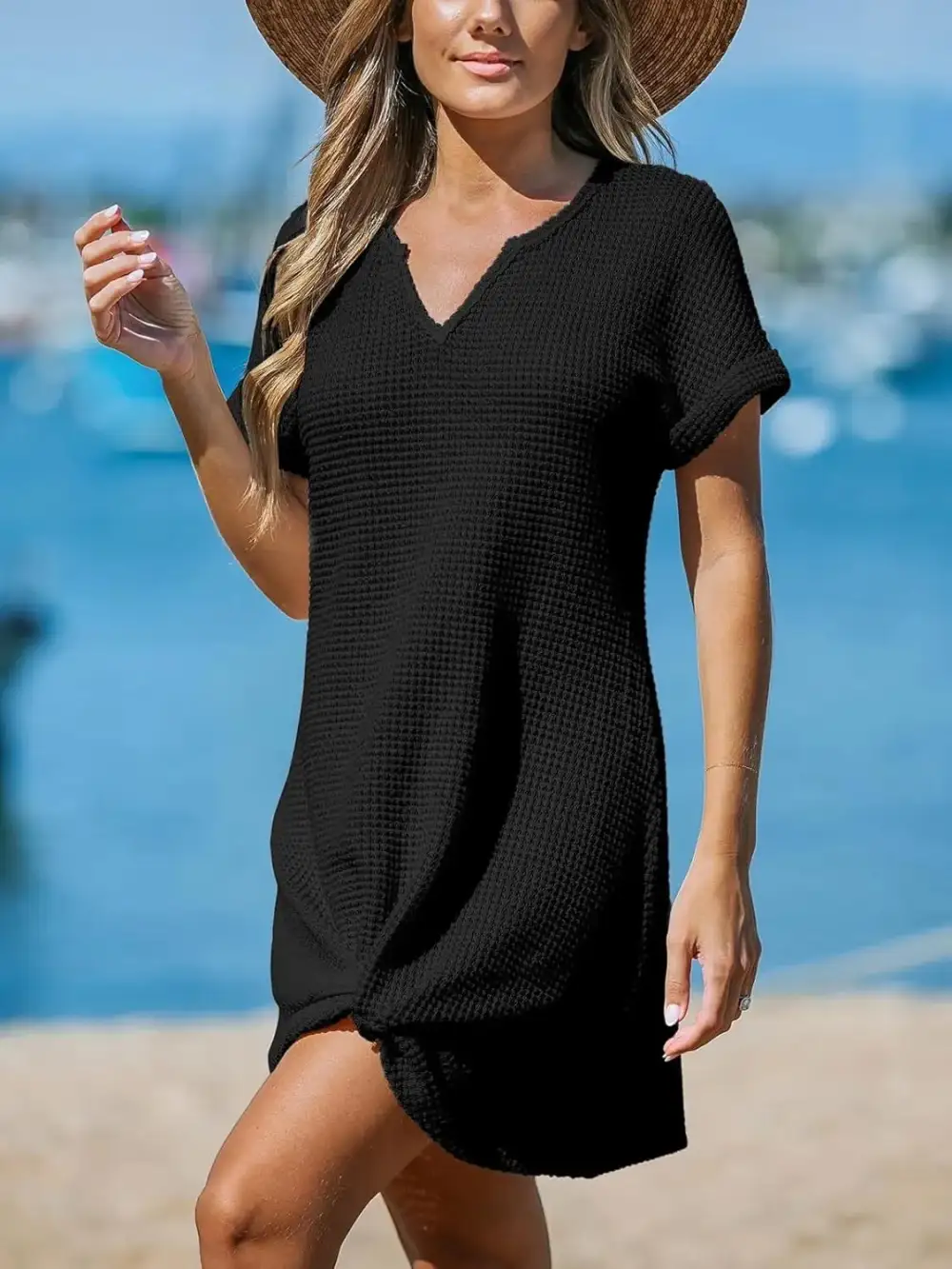 Polished Soft A-Line Midi Dress