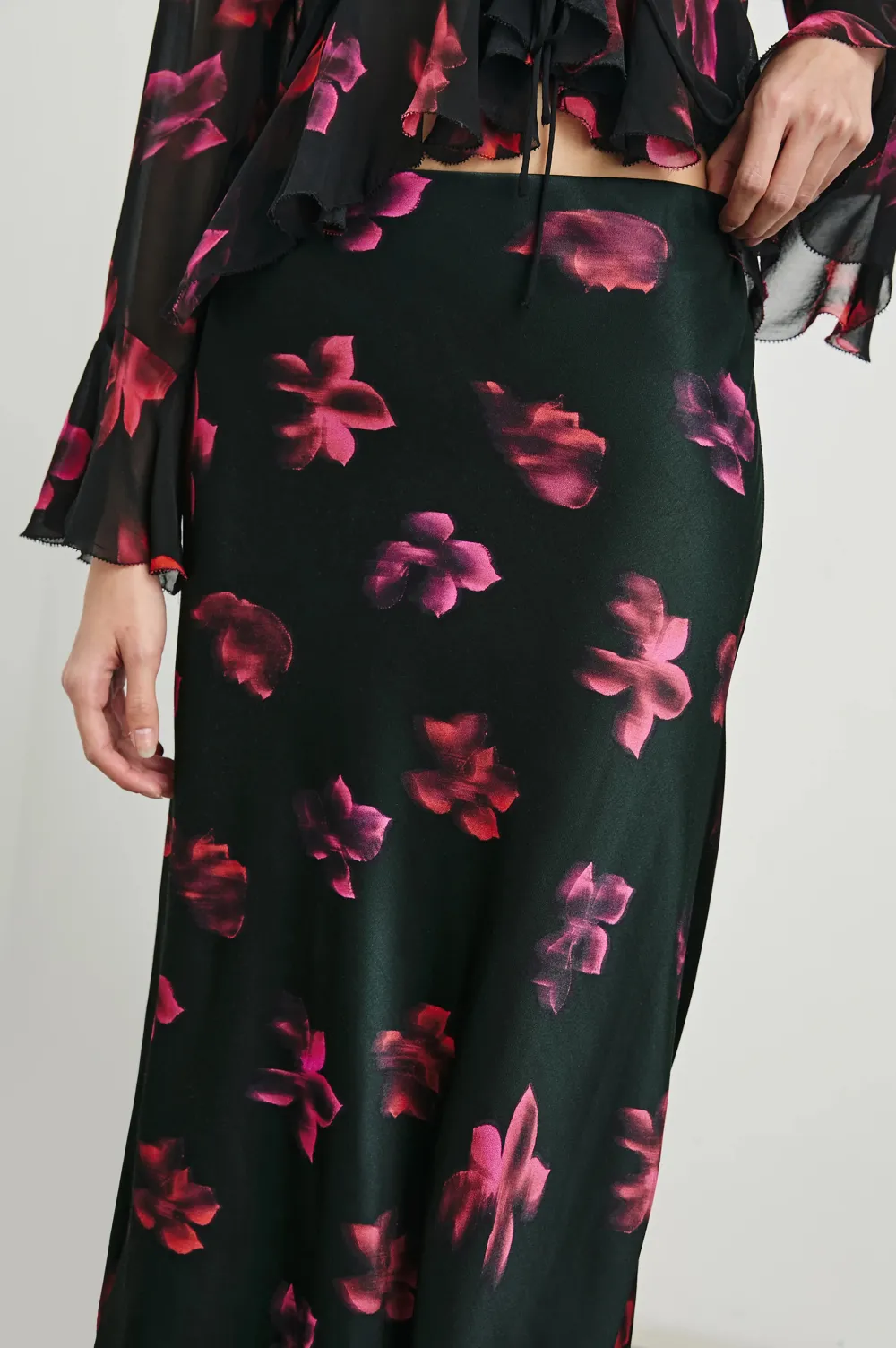 Art Print Women's Long A-Line Skirt