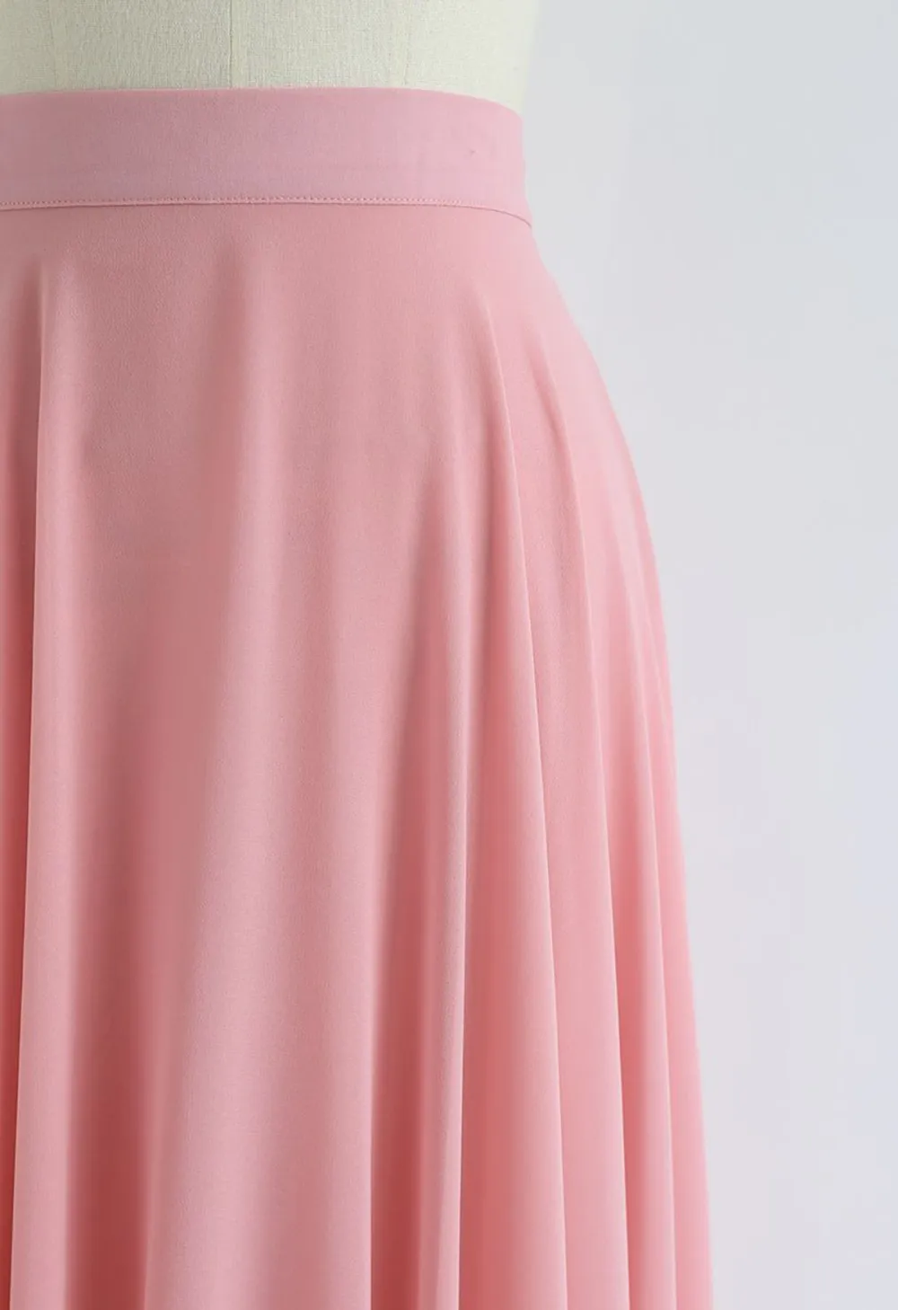 TIMELESS FAVORITE CHIFFON MAXI SKIRT IN PINK