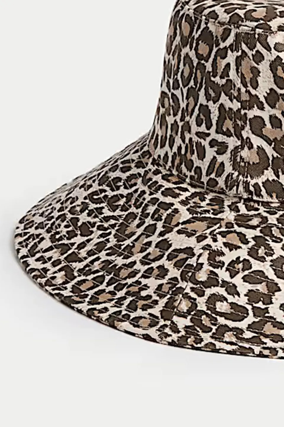 Leopard Printed Cotton Vacation Hat