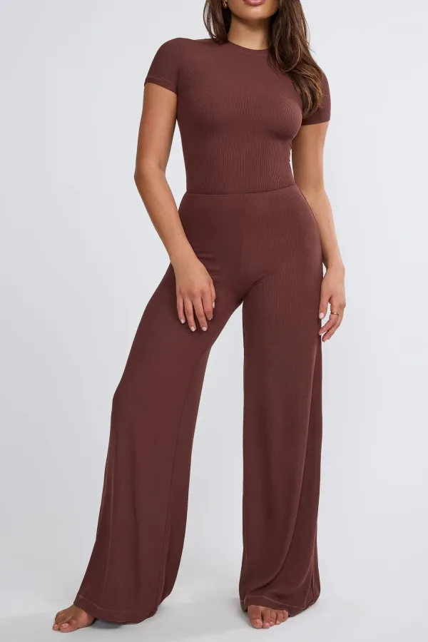 Daily Mid-Rise Straight Loose Women's Trousers