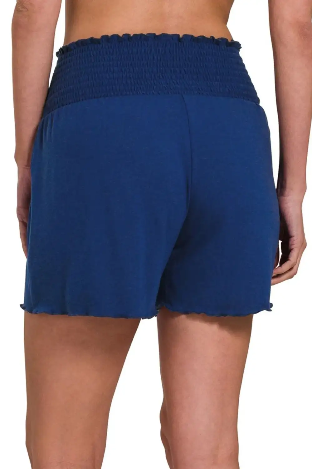 Everyday Elastic Waist Smocked Shorts