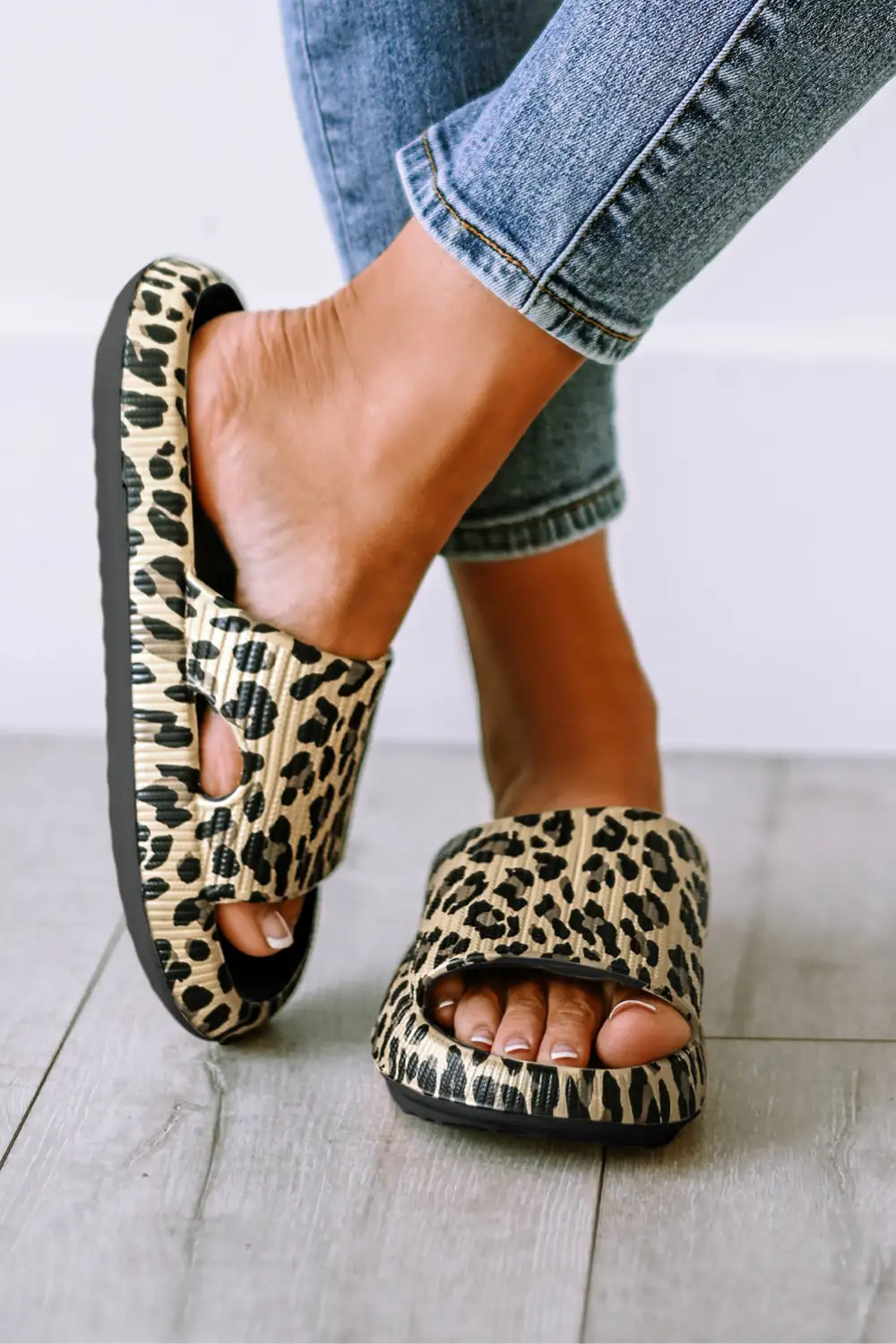 Print Thick Sole Slip On Slide Slippers Everyday
