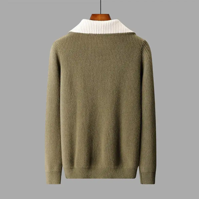 Wool Quarter Zip Pullover