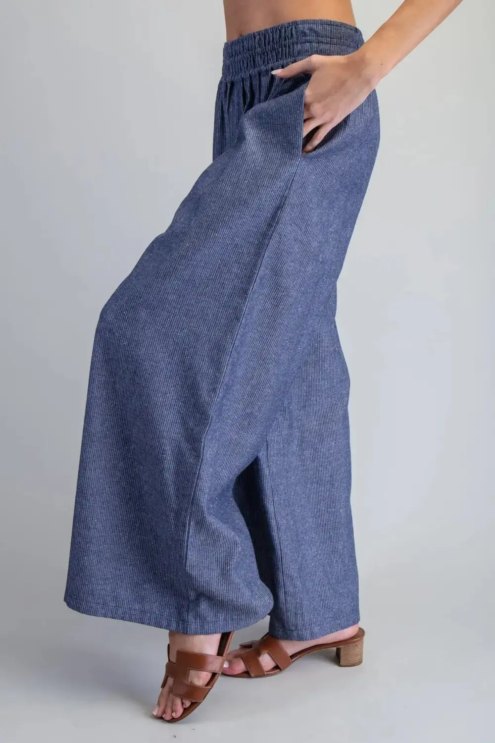 Modern Pinstripe Straight Pants