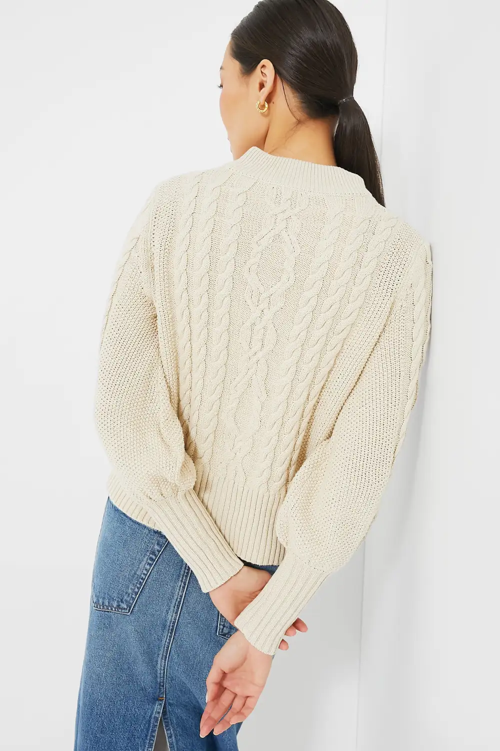 Sandstone Cotton Colette Cardigan