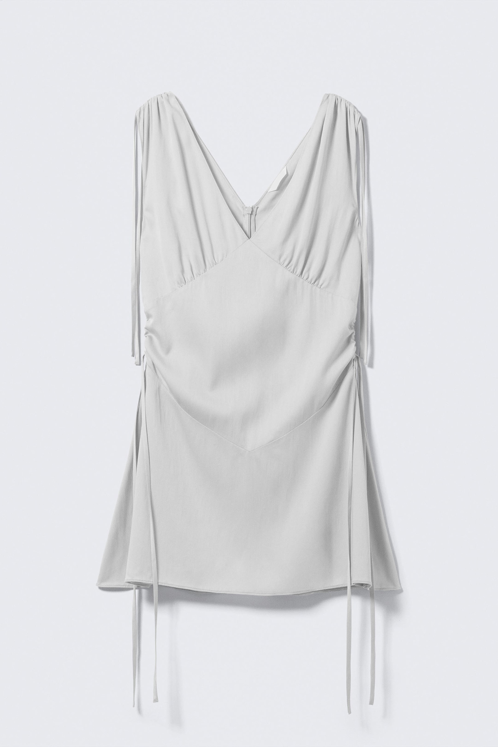 Drawstring Detail V-Neck Dress