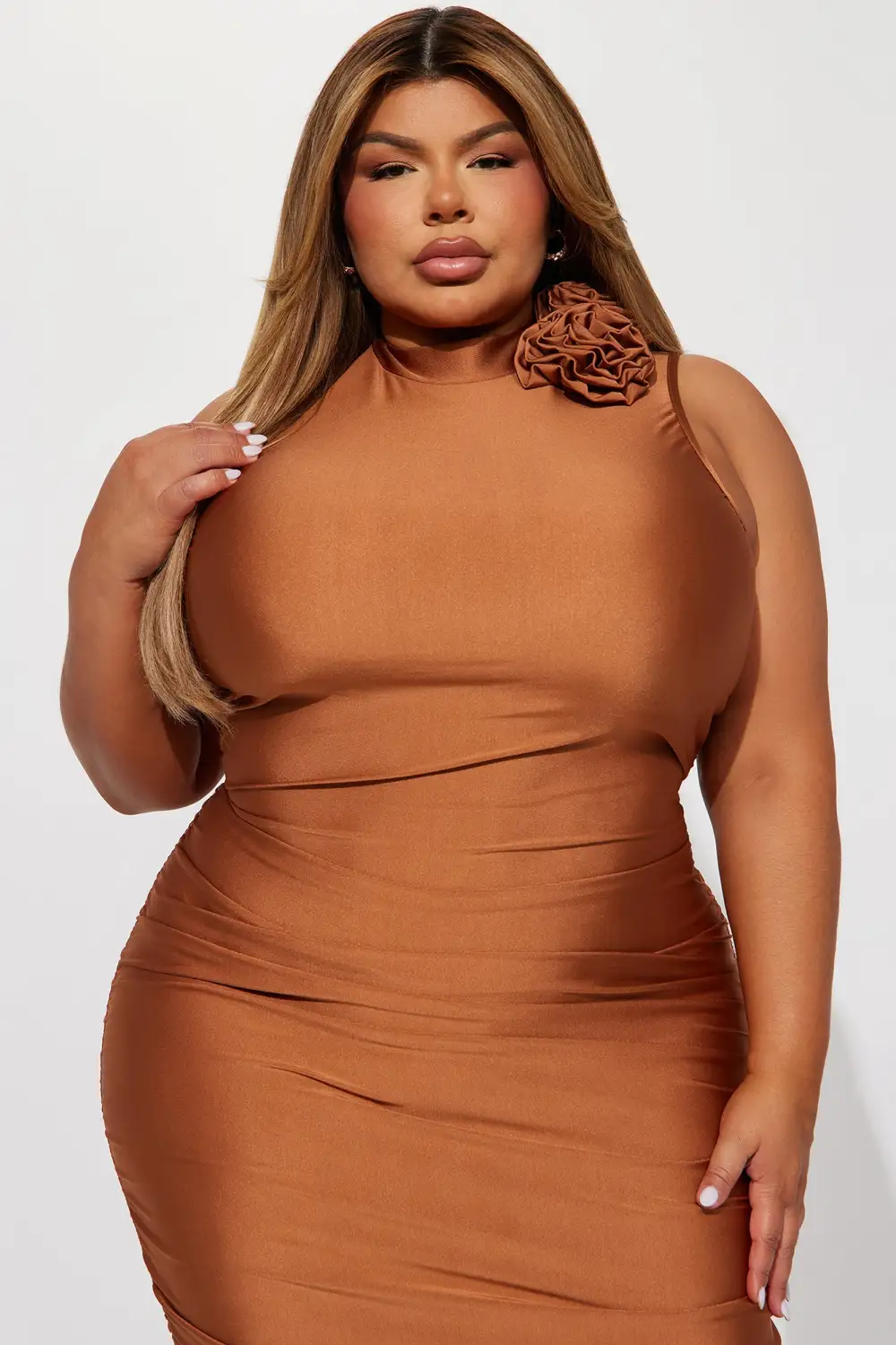 Date Night Tonight Maxi Dress - Brown