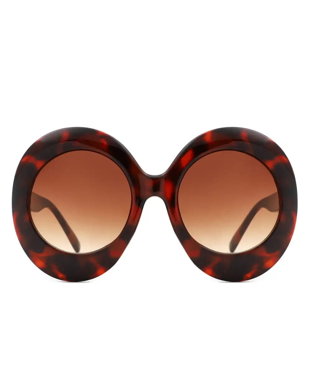 Lightweight Oval Round Frame Sunglasses