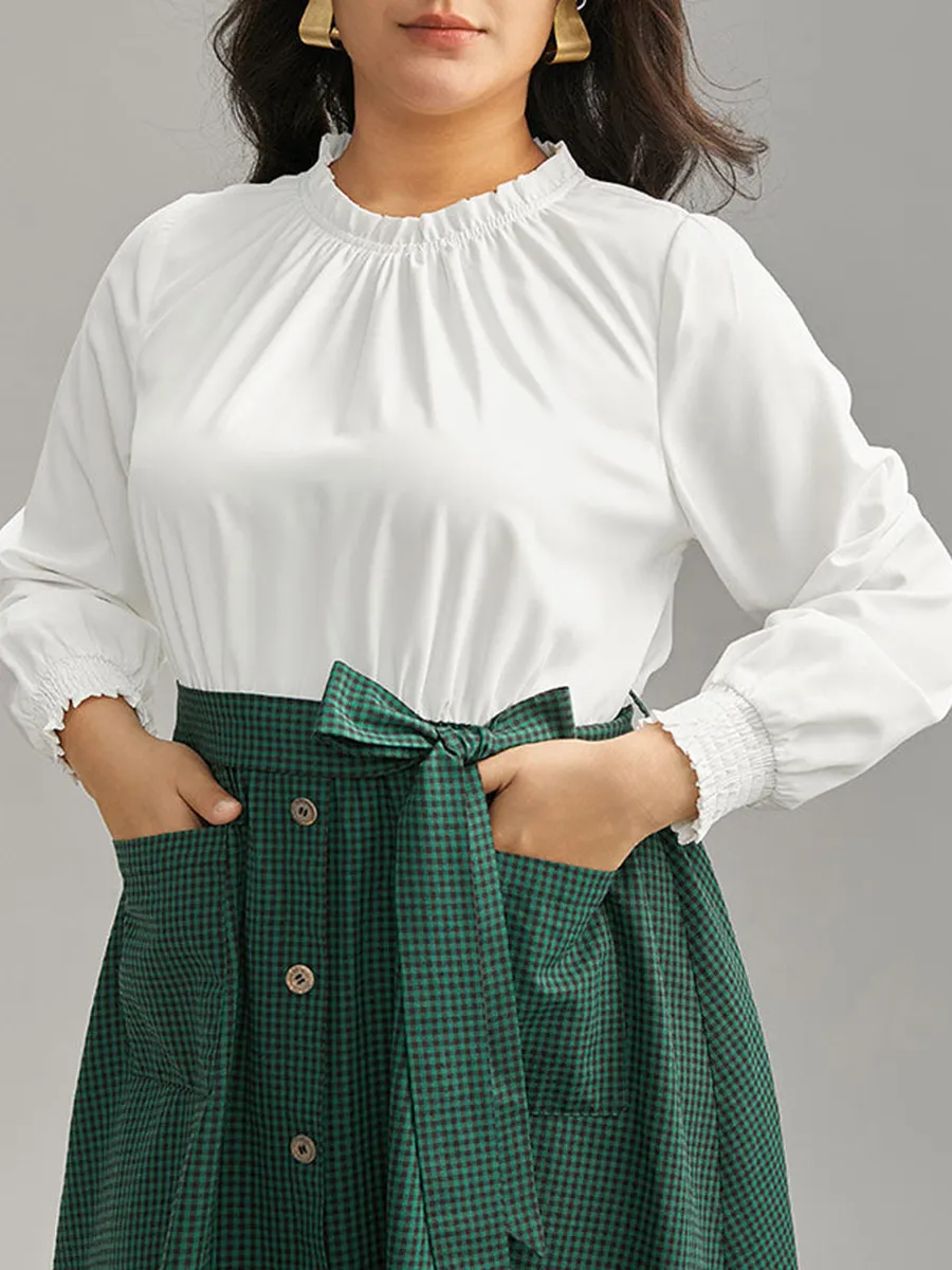 Elegant High-Class Waistline Shirtdress
