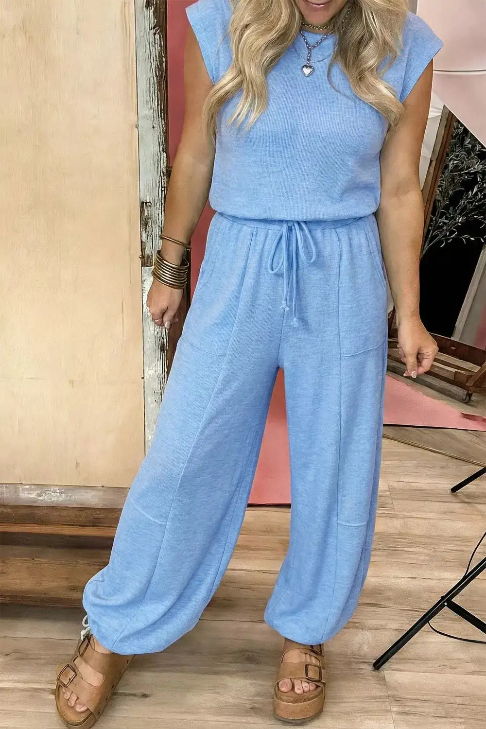 Cap Sleeve Jumpsuit