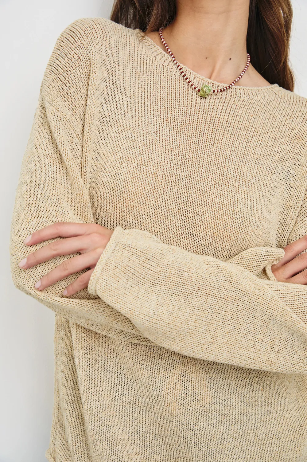 Light And Soft Pure Cotton Striped Sweater
