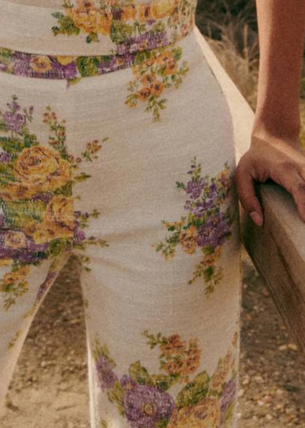 Wide-Leg Striped Trousers