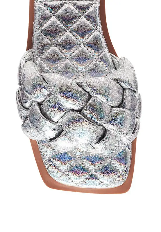 Quilted Woven Flats