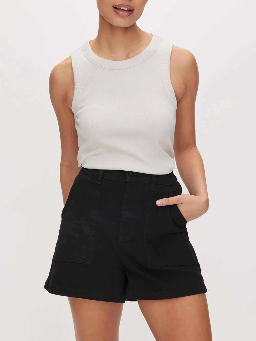 Regular Cotton Mid Trousers