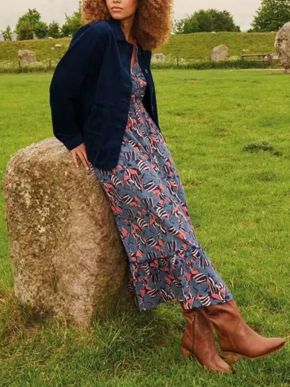 Corduroy Jacket In Dark Navy