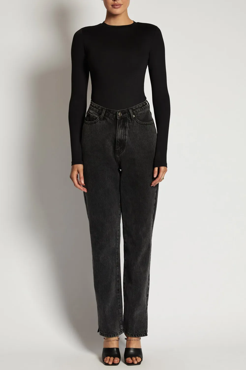 Skinny Long Sleeve Crew Neck Bodysuit