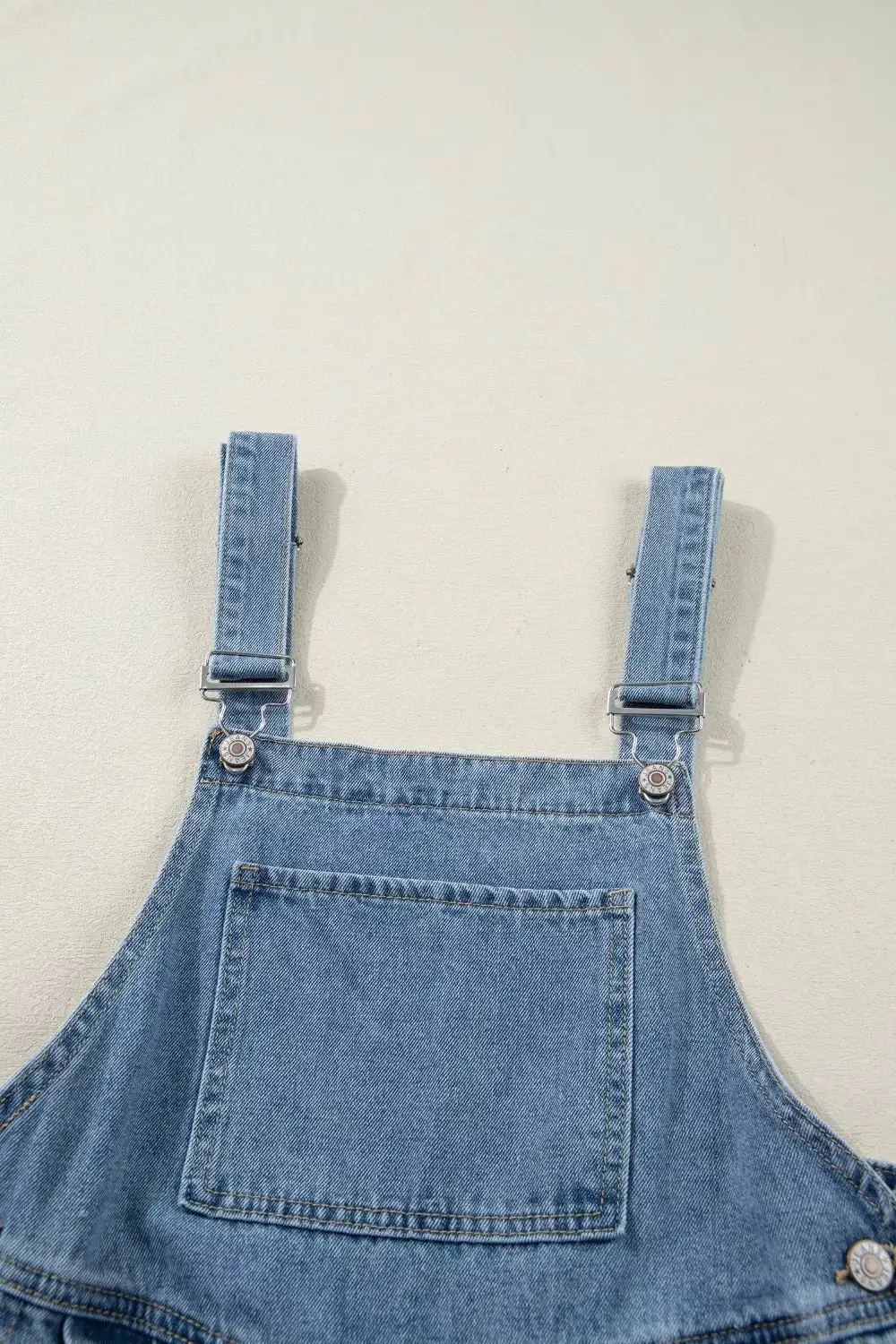 Pleated Denim Jumpsuit