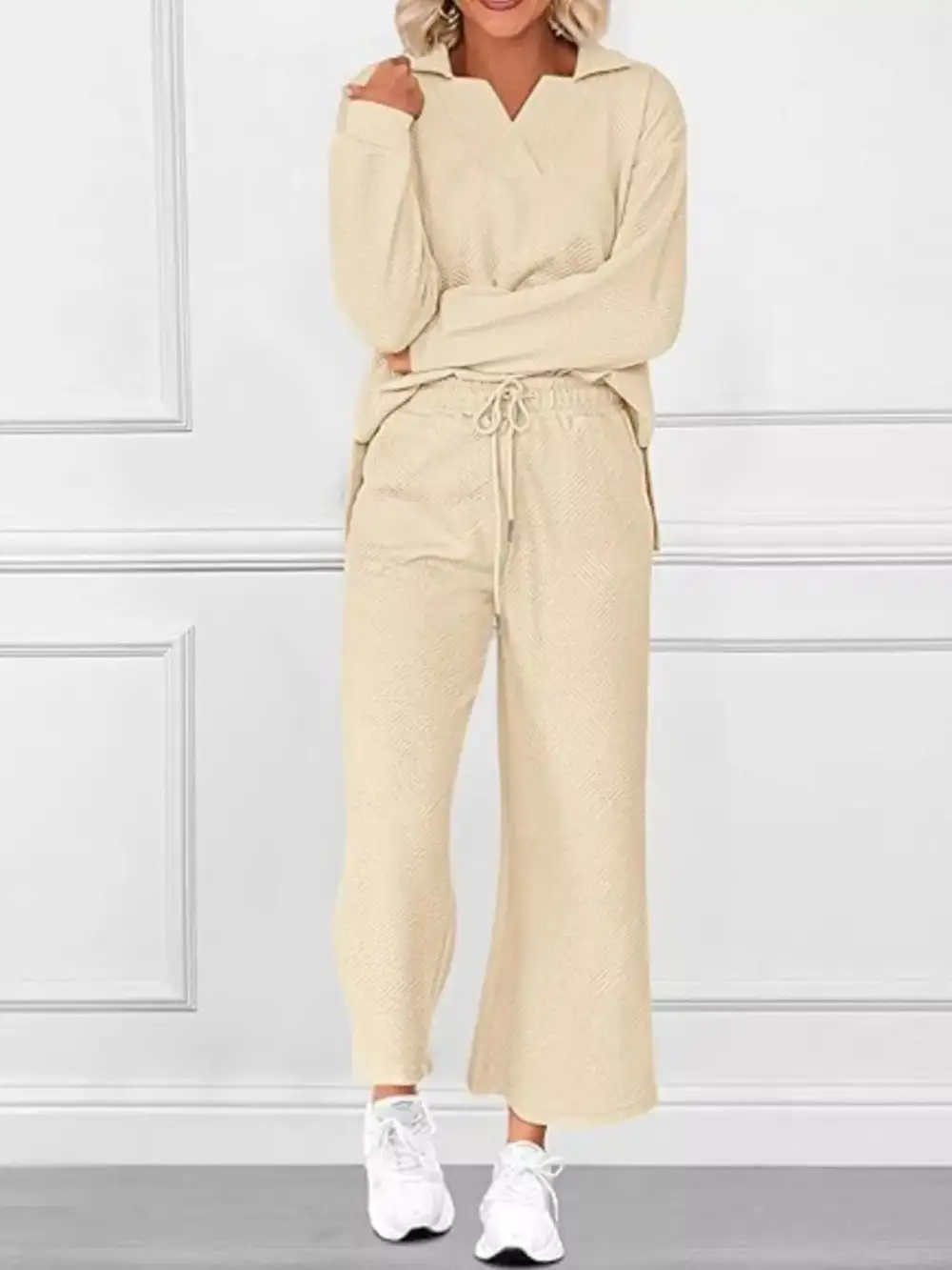Drawstring Side Slit Set