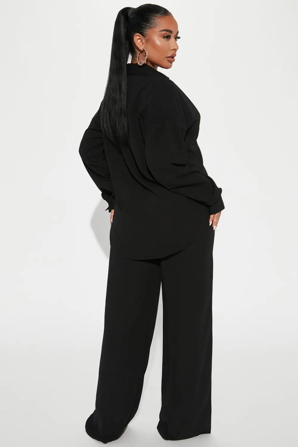 Casual Days Pant Set - Black