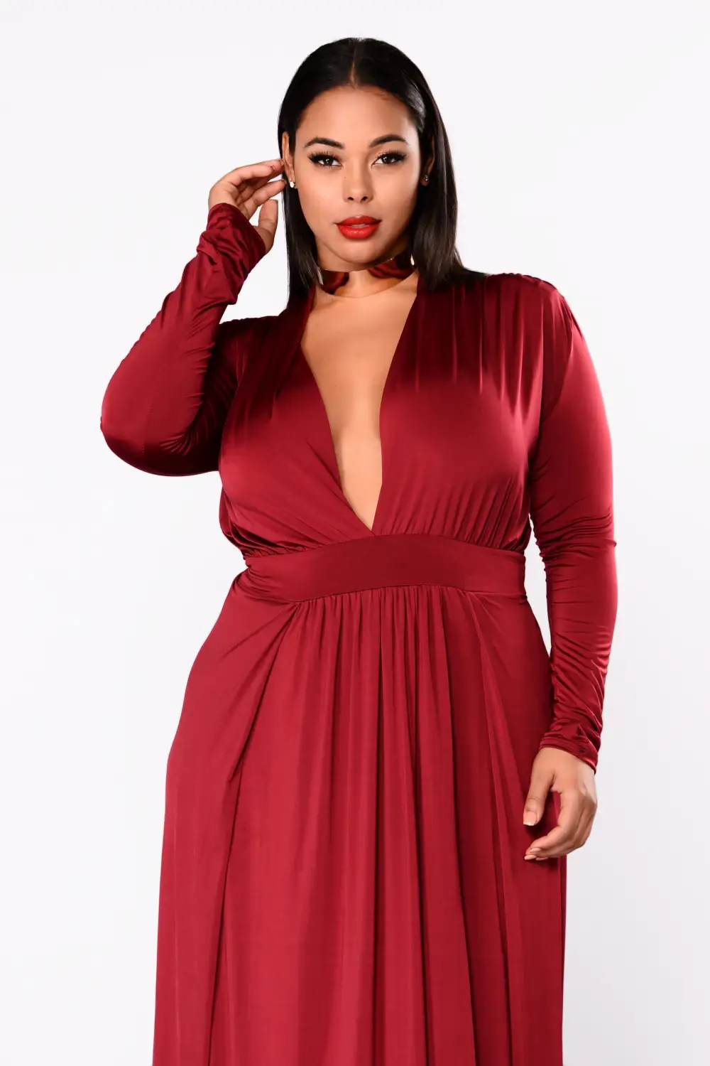 Spree Dress - Burgundy