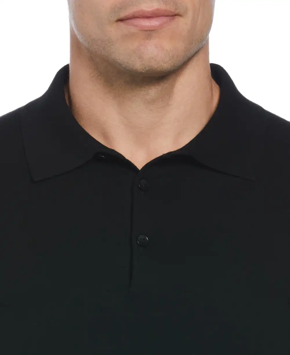 Solid Tech Knit Texture Polo