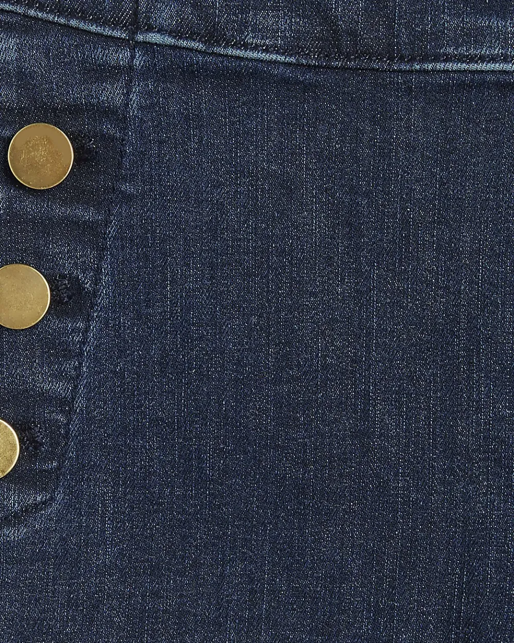 Button-Decorated High-Waisted Women's Bootcut Trousers