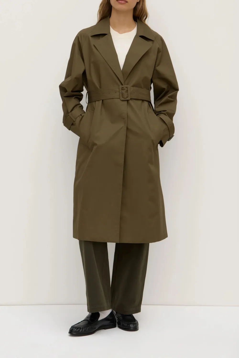 Cotton Raglan Sleeve Coat