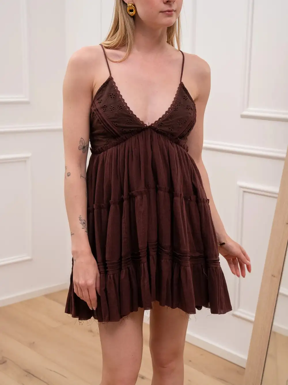 Mini Tiered Cotton Dress