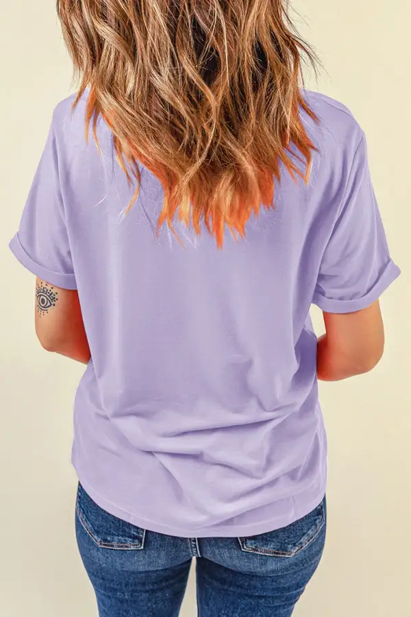 Airy Drop Shoulder Short Sleeve Tee