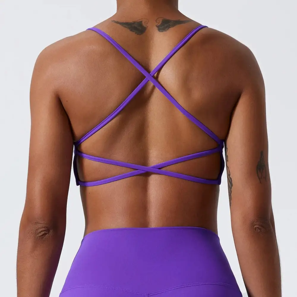 Sports Bra with Slim Straps