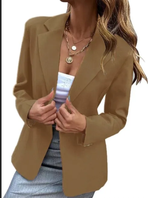 Casual Regular Fit Shawl Collar Blazer