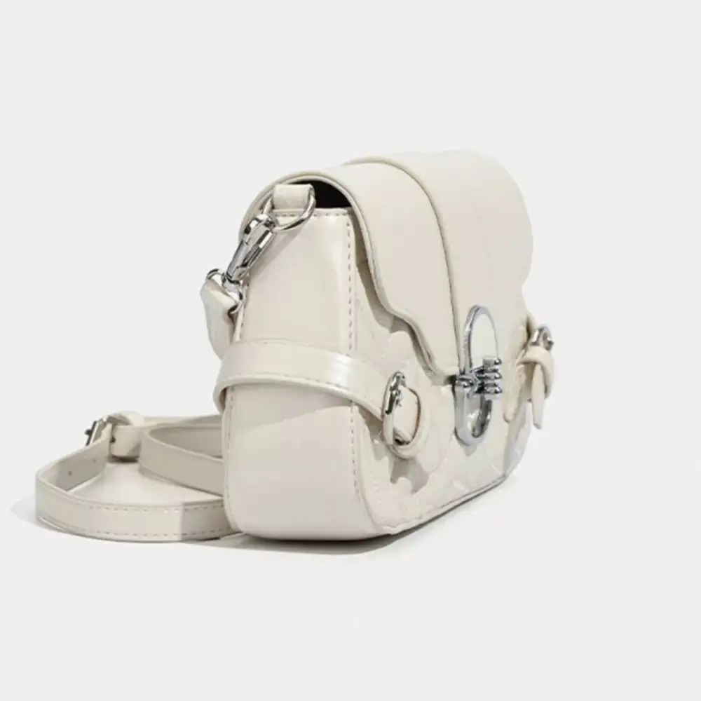 Quilted Buckle Crossbody Bag
