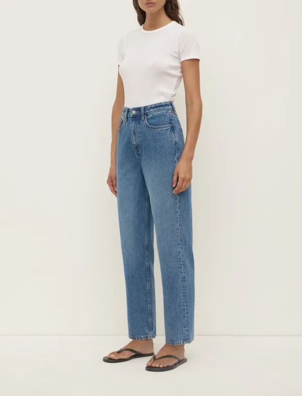 Classic Blue Vintage Straight-Leg Jeans