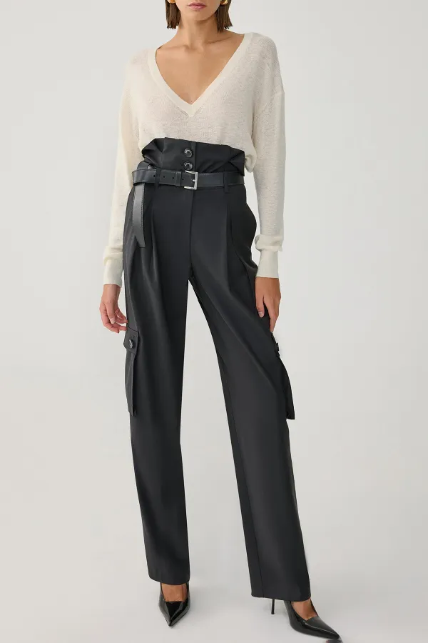 V-Neck Knitwear Sweater