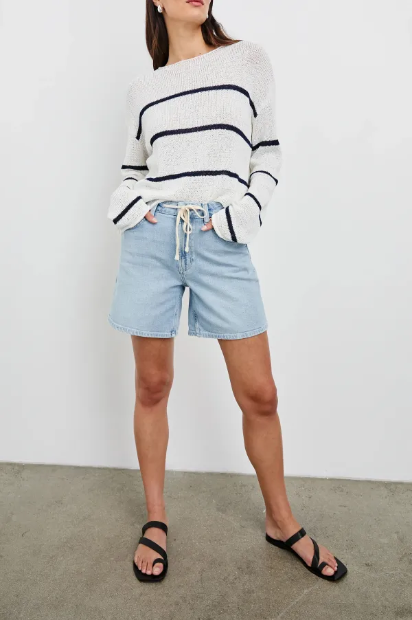 Light And Soft Pure Cotton Striped Sweater