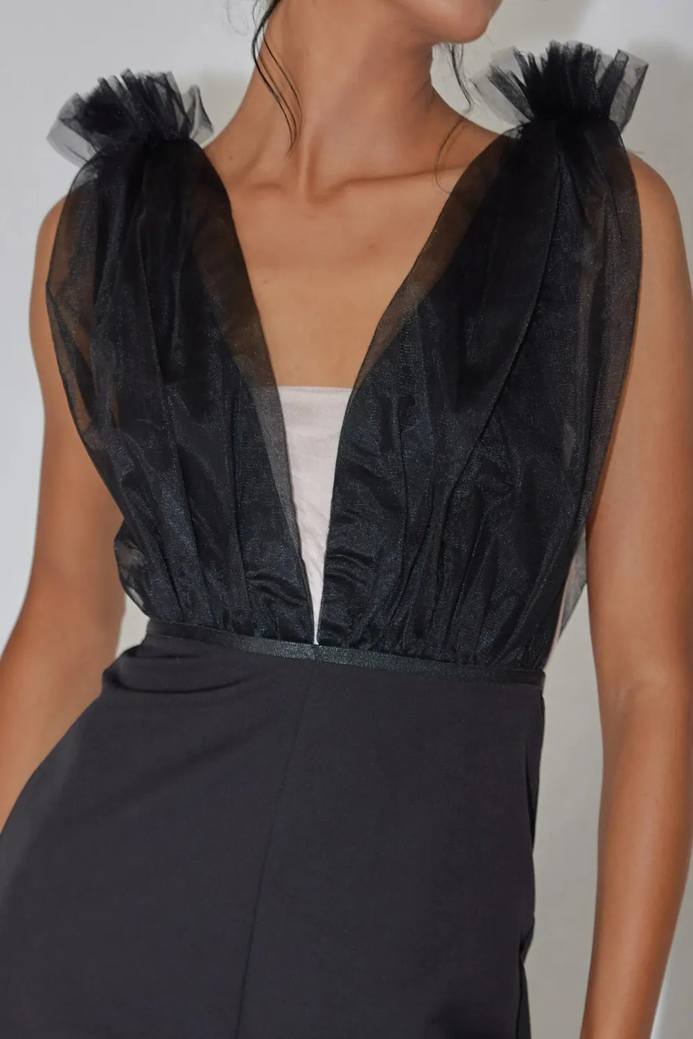 Elegant And Intellectual V-Neck Sleeveless Jumpsuit