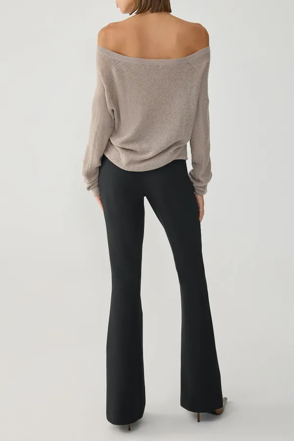 Bootcut Pants-Black