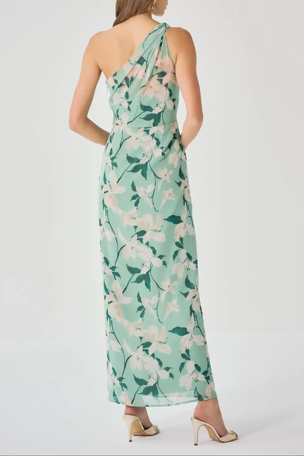 Sleeveless Satin Dress
