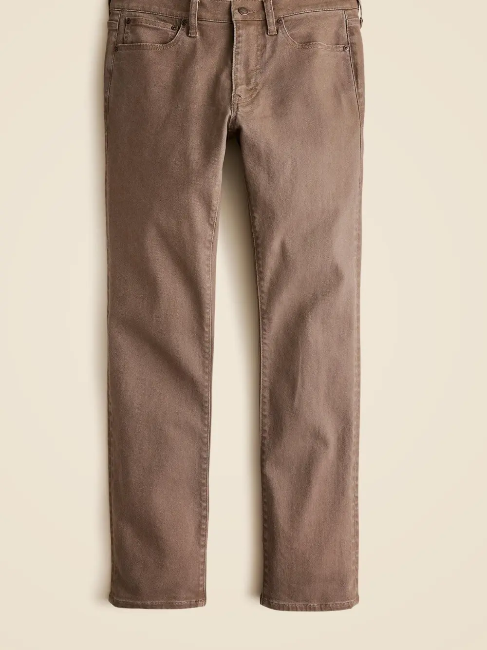 Brown Tapered Leg Men's Jeans