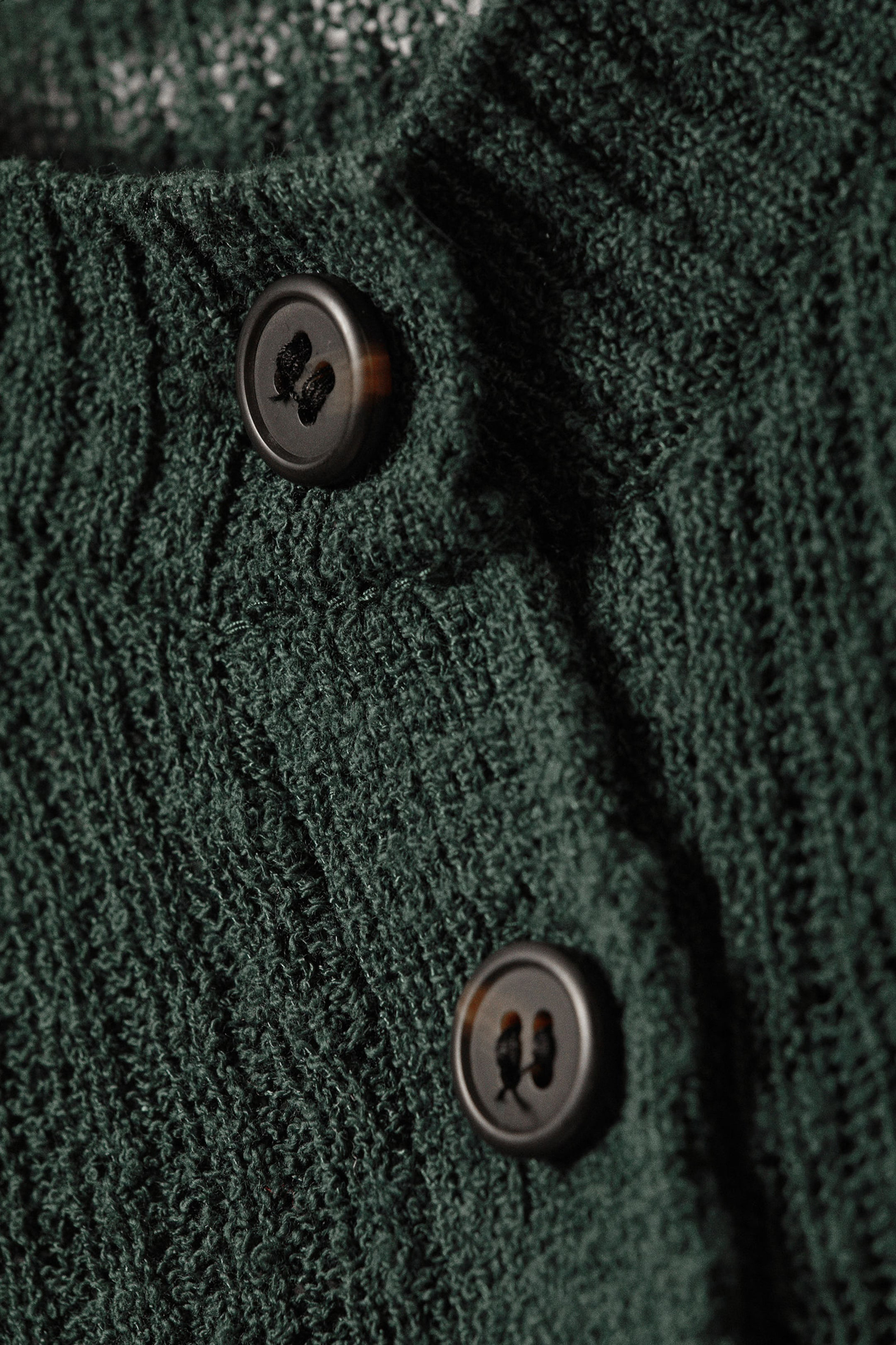 Crew Neck Long Sleeve Cardigan