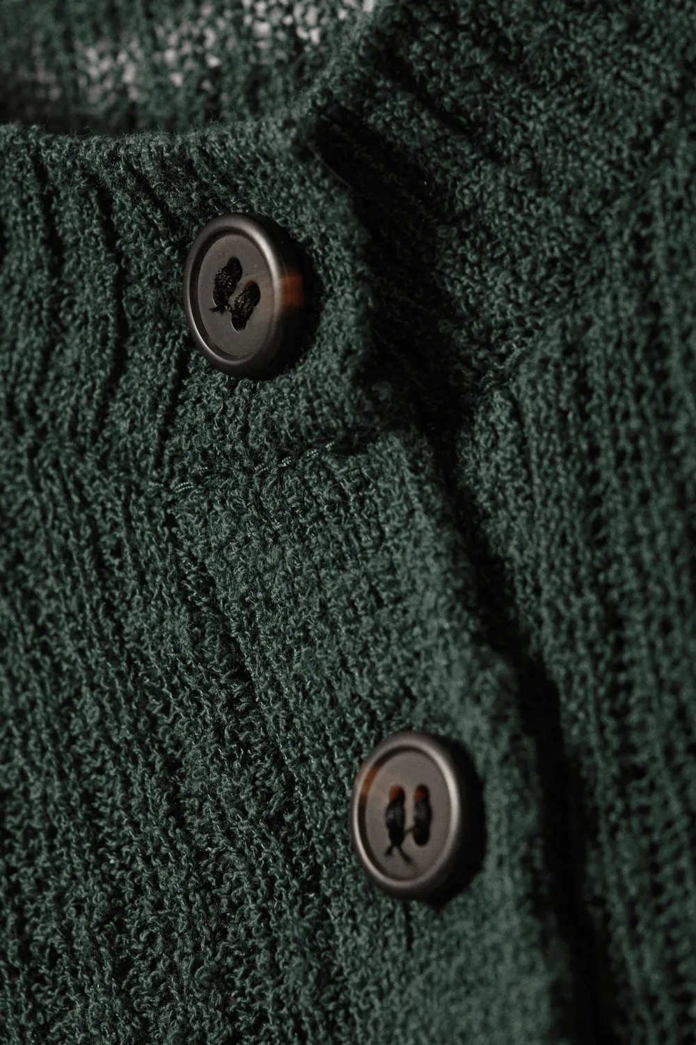 Crew Neck Long Sleeve Cardigan